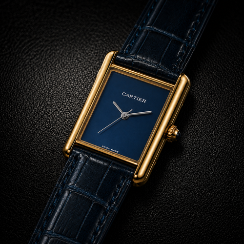 Cartier Tank Louis - Midnight Blue (A+ Premium Quality)