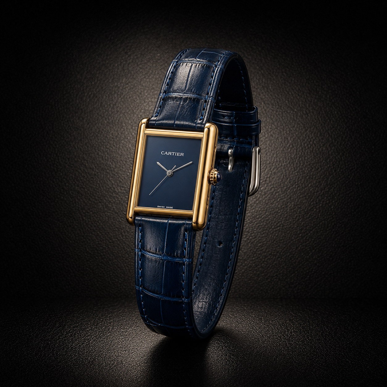 Cartier Tank Louis - Midnight Blue (A+ Premium Quality)
