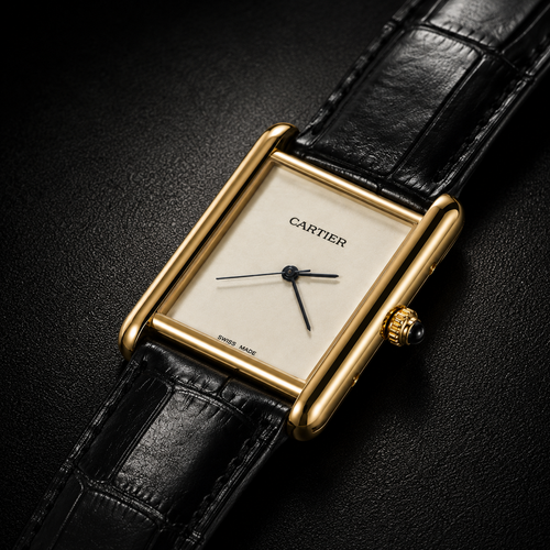 Cartier Tank Louis - Black (A+ Premium Quality)